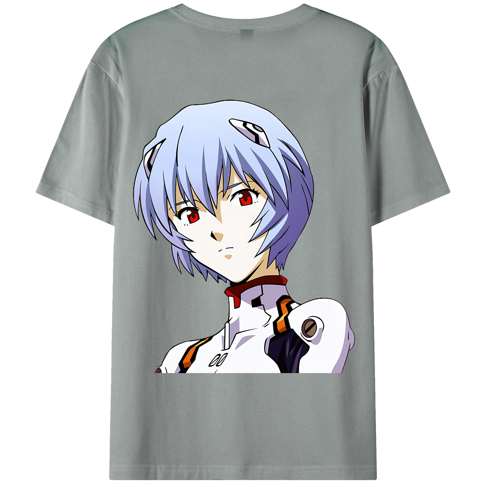 （画像用） EVA 新世紀エヴァンゲリオン 綿100％ メンズ半袖Tシャツ（バックプリント） 通気性
